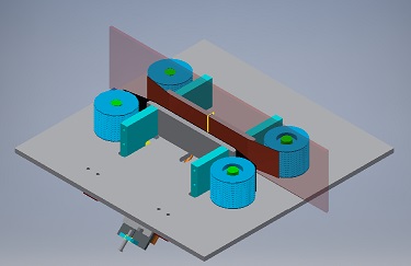 Smussatrice, spigolatrice a 45 gradi bilaterale - costruzione e vendita Smussatrice a 45° bilaterale per lastre in plexiglas, metacrilato, PVC ecc. per lavorazioni su ambo i lati contemporaneamente.